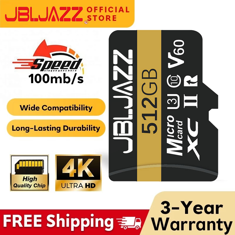 Phone Accessories Video - High-Speed Micro TF SD Card 512GB