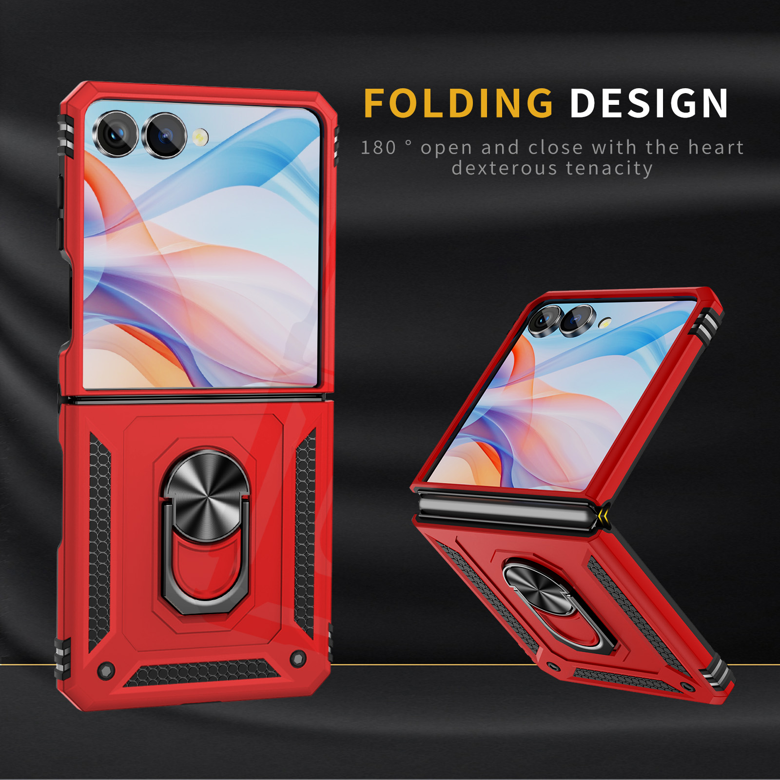 Phone Ring Holder - Military-grade Shockproof Phone Case For Samsung