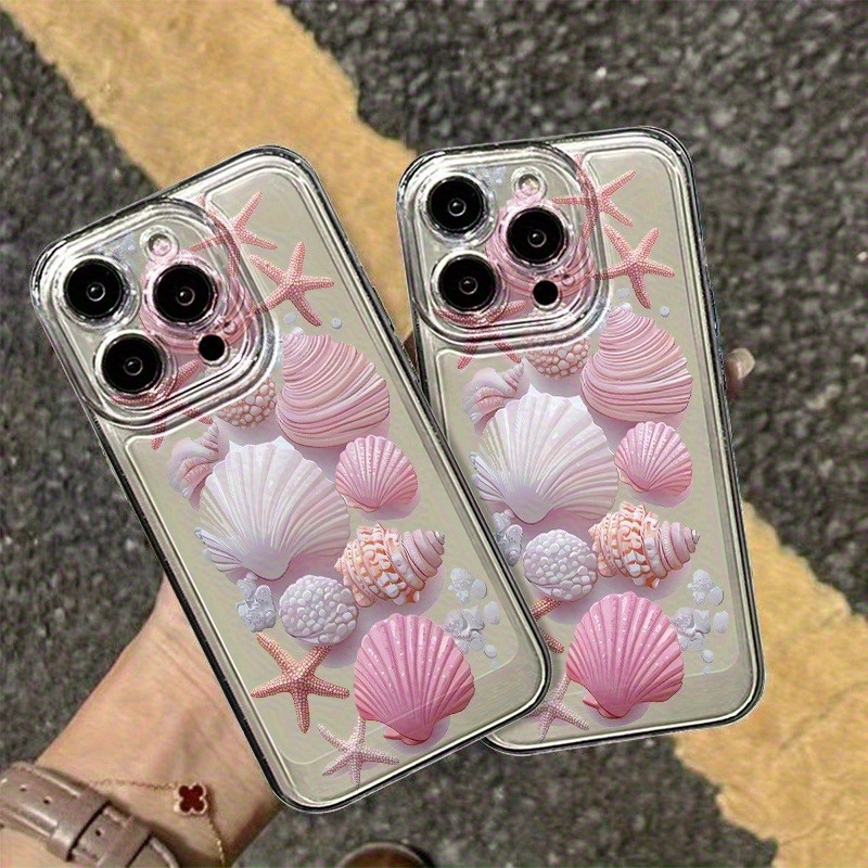 Phone Accessories Kiosk - Trendy Pink Seashell Phone Case For