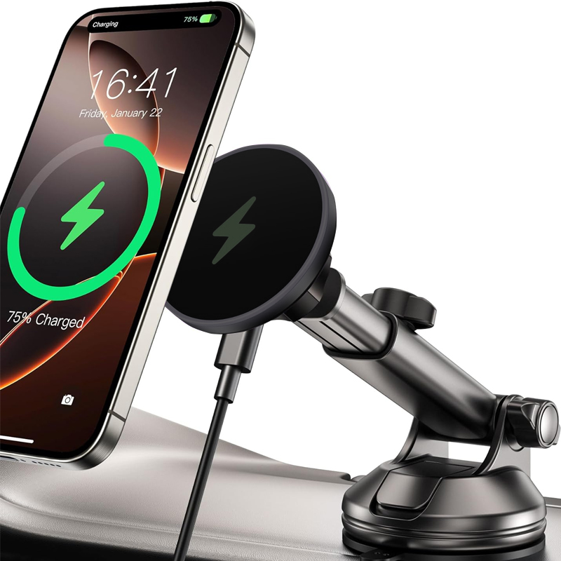 Phone Cooling Fan - UYUXIO 15W Fast Charging Windshield Dash