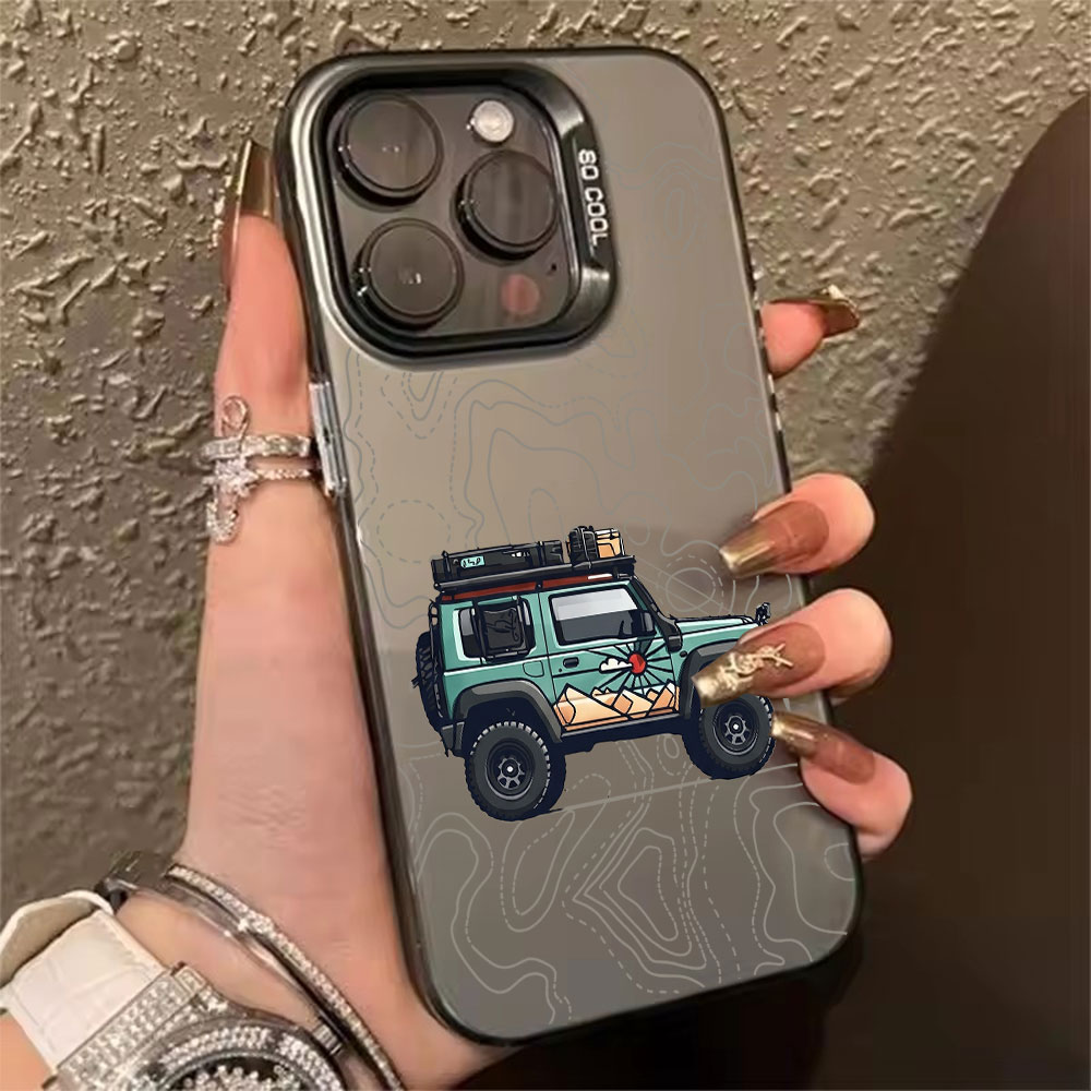 Phone Accessories Kiosk - Simple Car Pattern Phone Case For