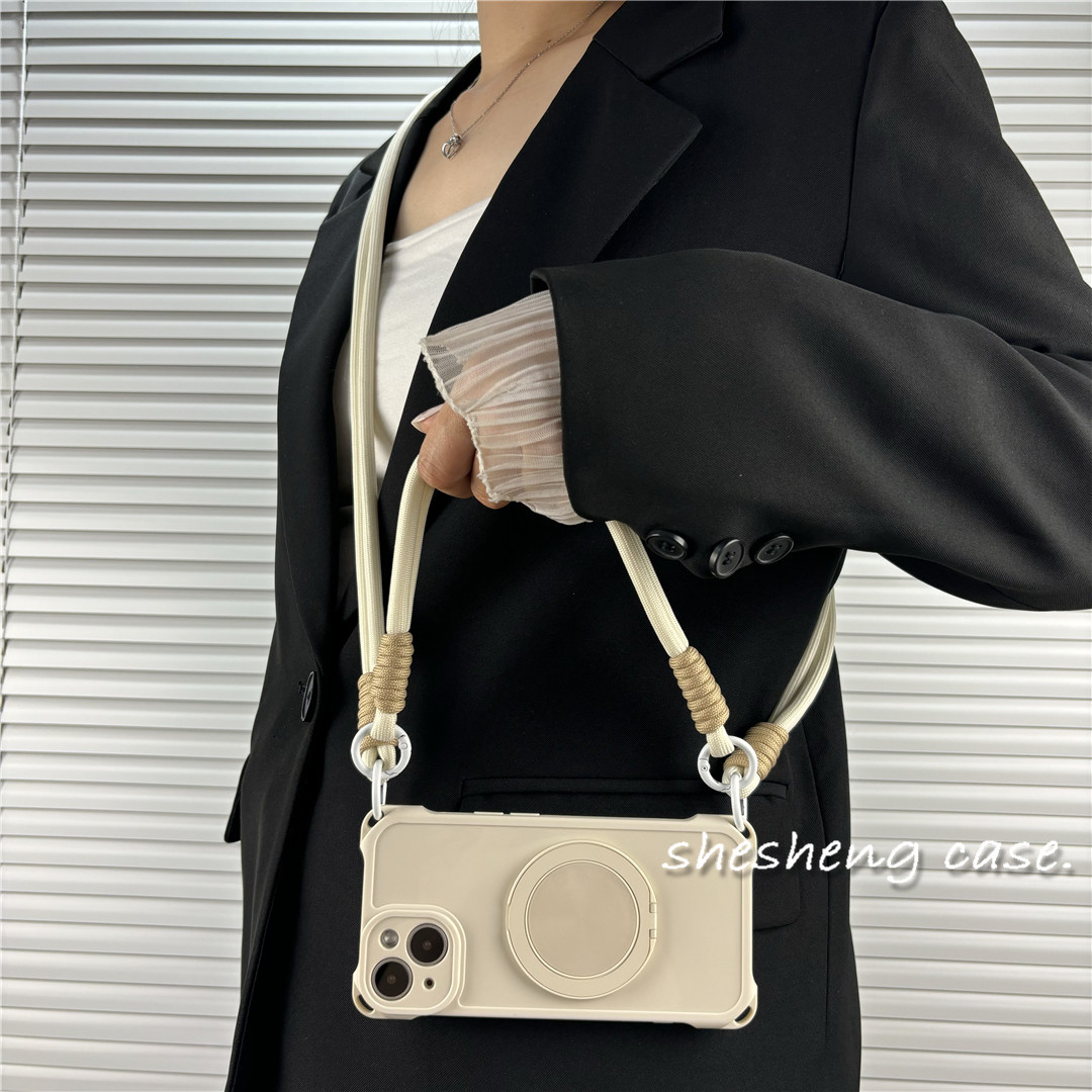 Phone Ring Holder - Crossbody Lanyard Phone Case For Xiaomi