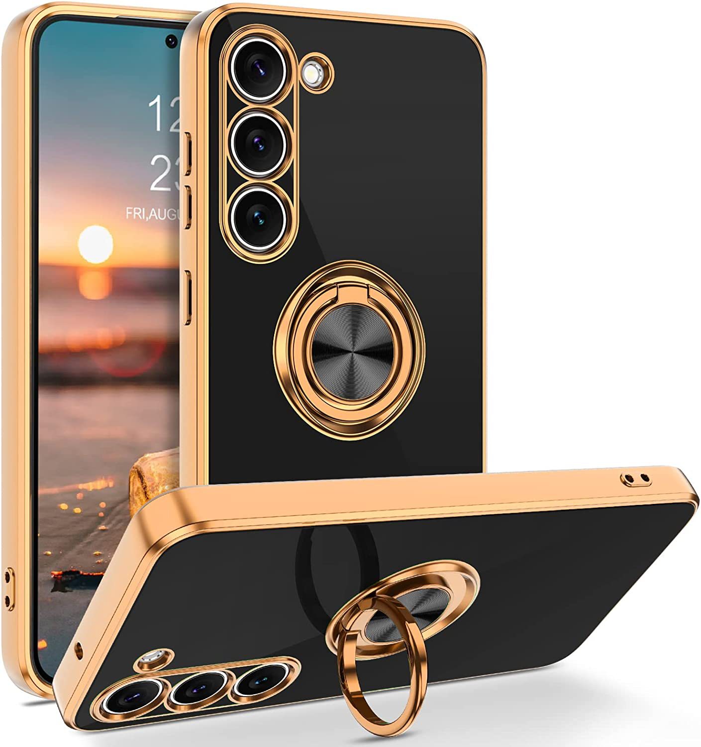 Phone Ring Holder - Luxury Plating Magnetic 360°Ring Holder Phone