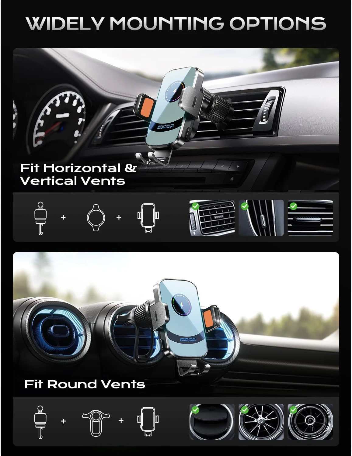 UYUXIO Wireless Car Charger Su - Phone Cooling Fan review and price