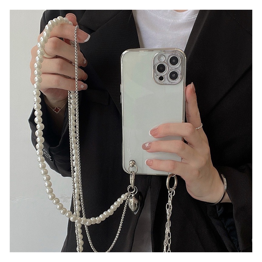 Long Pearl Phone Lanyard Handm - Phone Accessories Pictures review and price