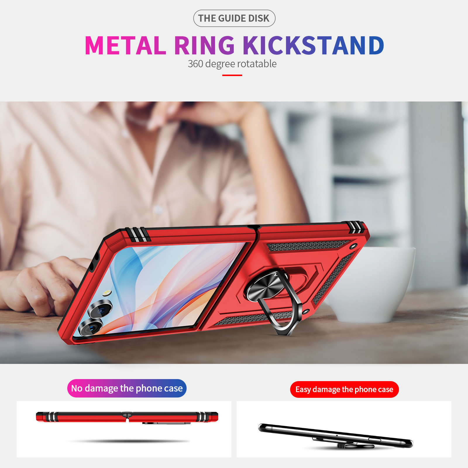 Military-grade Shockproof Phon - Phone Ring Holder review and price