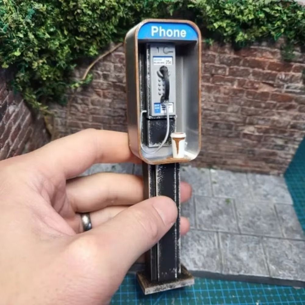 1:12 Scale Miniature Payphone  - Phone Accessories Pictures review and price