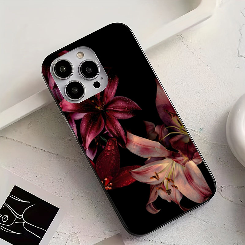 Elegant Red Lily Flower Phone  - Phone Accessories Red review and price