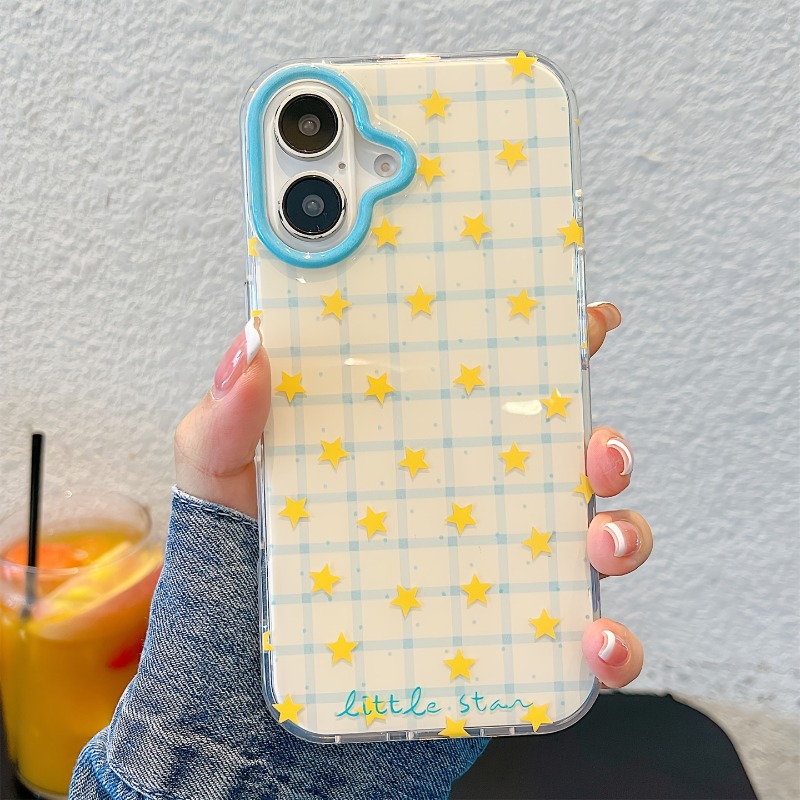 Yellow Star Checkered Pattern  - Phone Accessories Kiosk review and price