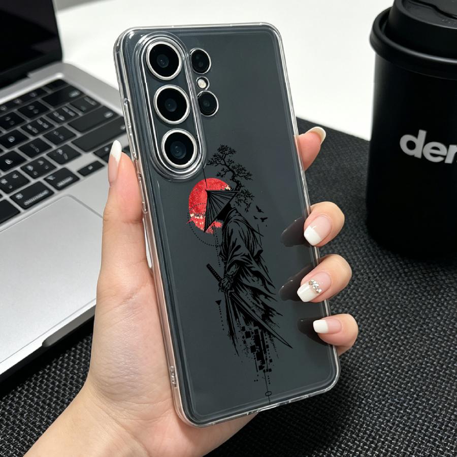 Samurai With Red Sun Print Cas - Phone Accessories Red review and price