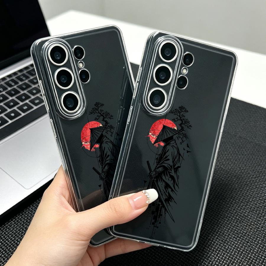 Samurai With Red Sun Print Cas - Phone Accessories Red review and price