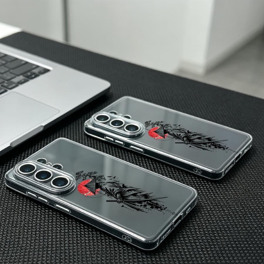 Samurai With Red Sun Print Cas - Phone Accessories Red review and price