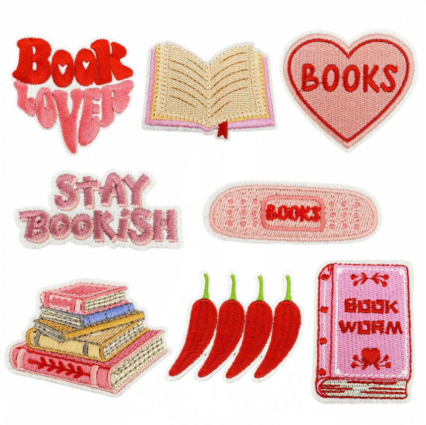 10 Pcs Books Iron On Sew On Em - Phone Accessories Pictures review and price