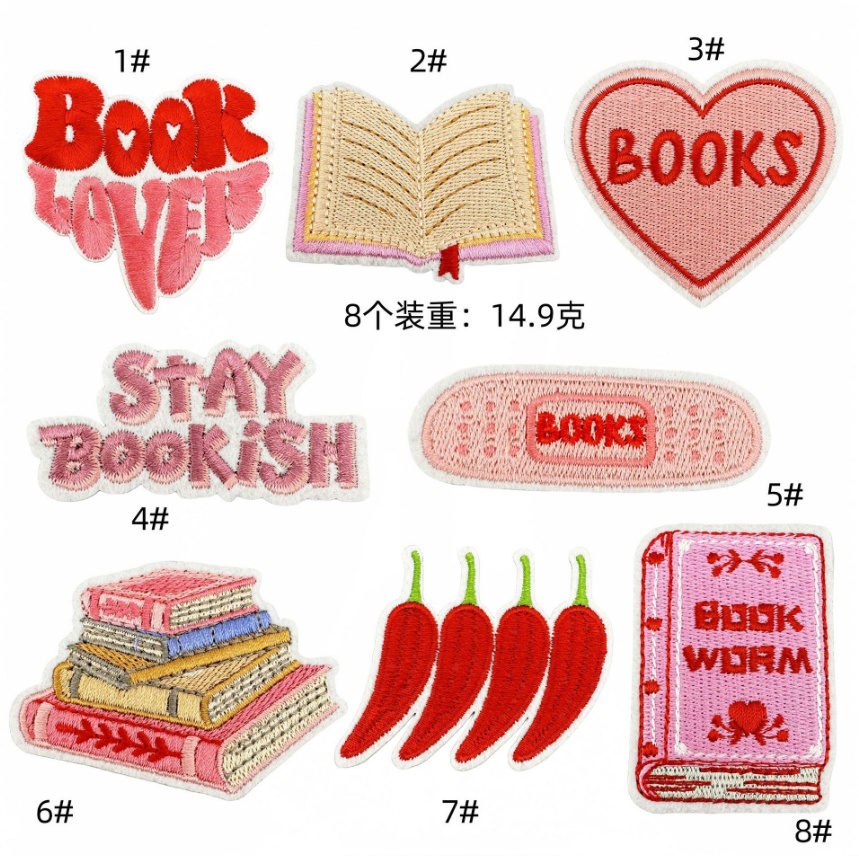 10 Pcs Books Iron On Sew On Em - Phone Accessories Pictures review and price